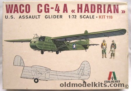 Italaerei 1/72 TWO Waco CG-4 Hadrian Assault Glider - USAAF Normandie / USAAF Sicily / RAF, 118 plastic model kit